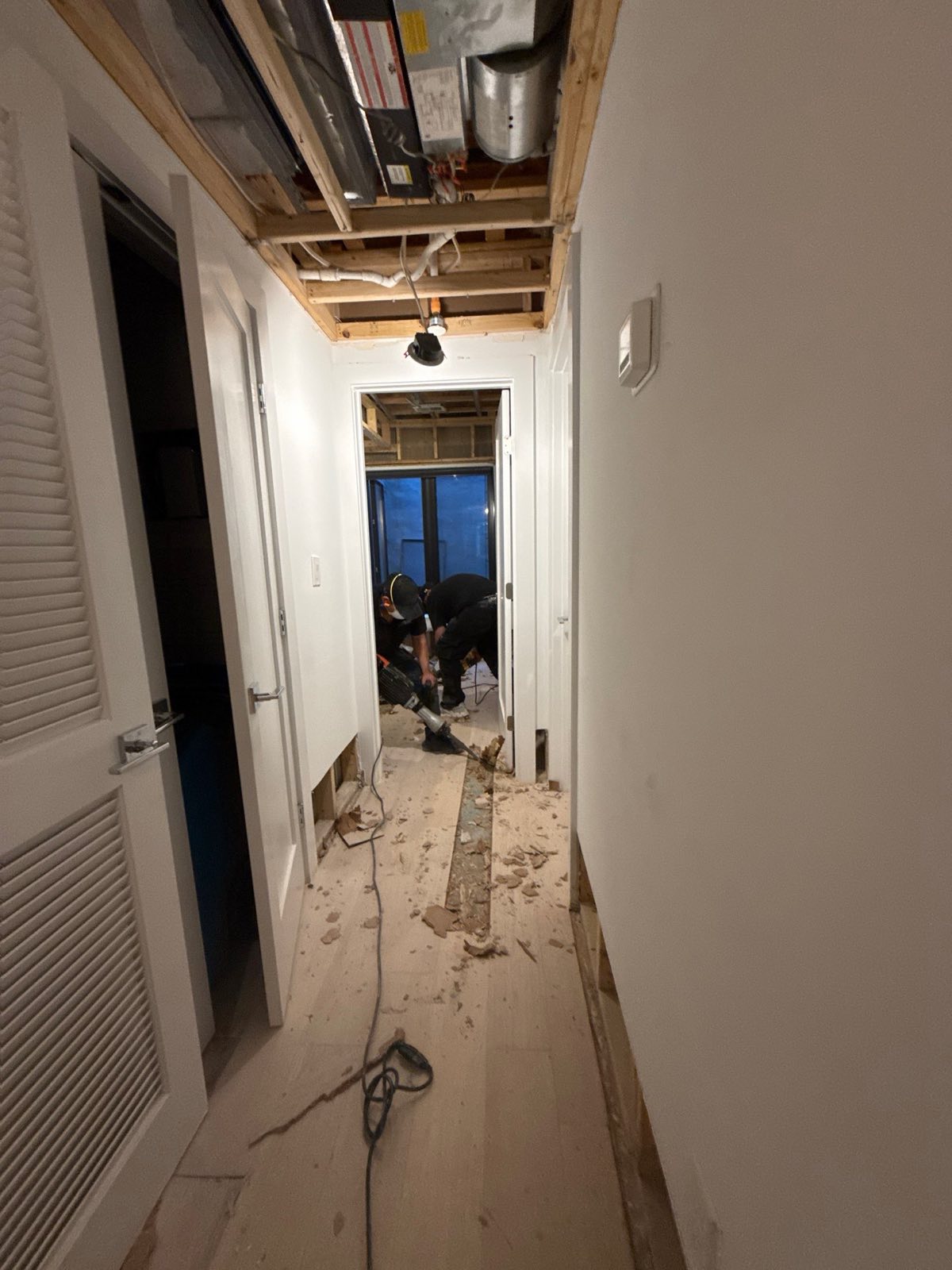 Before photo: water damage restoration project in Washington, DC — documented initial conditions by Restoration Doctor