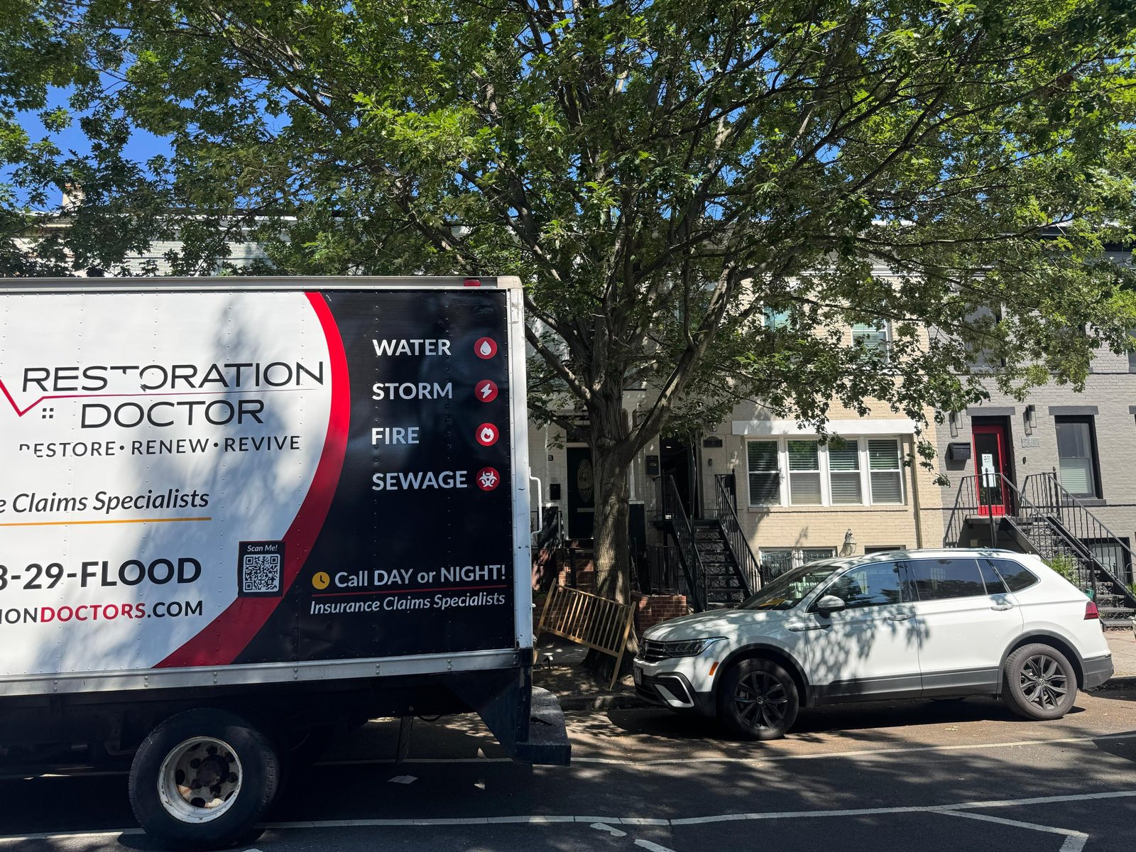 After photo: completed water damage restoration in Washington, DC — Restoration Doctor project documentation