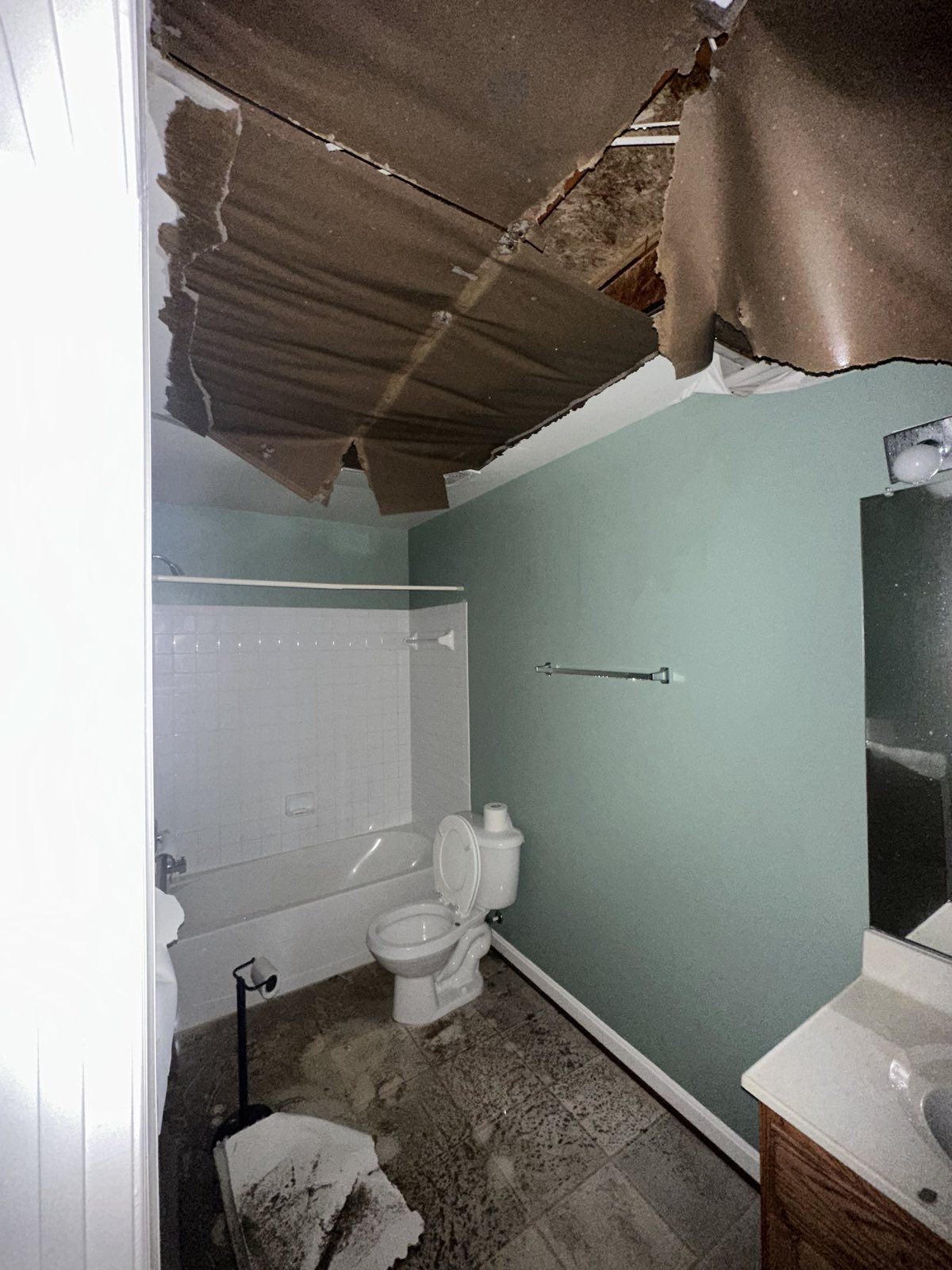 Before photo: water damage restoration project in Manassas, VA — documented initial conditions by Restoration Doctor