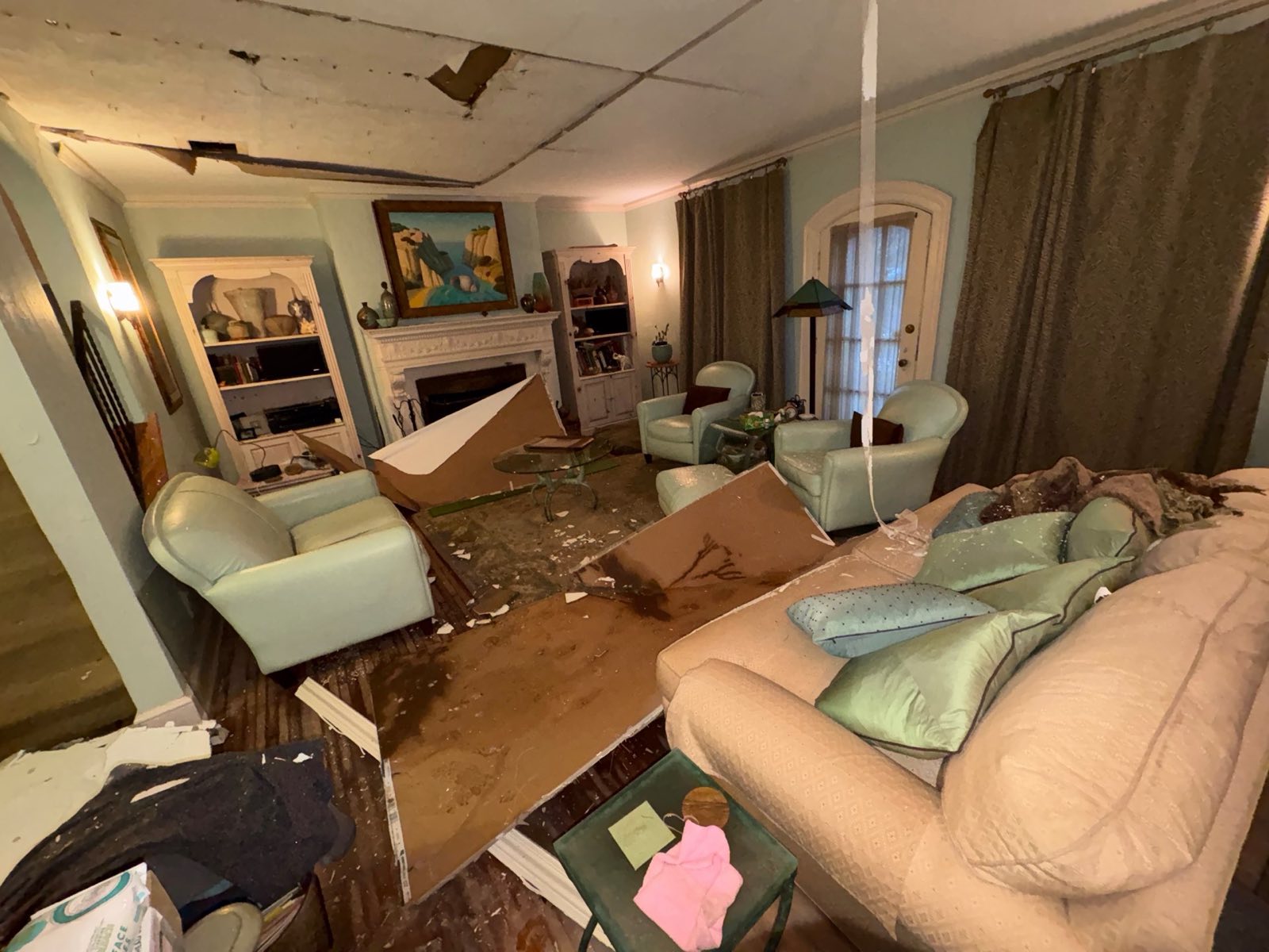 Before photo: water damage restoration project in Washington, DC — documented initial conditions by Restoration Doctor