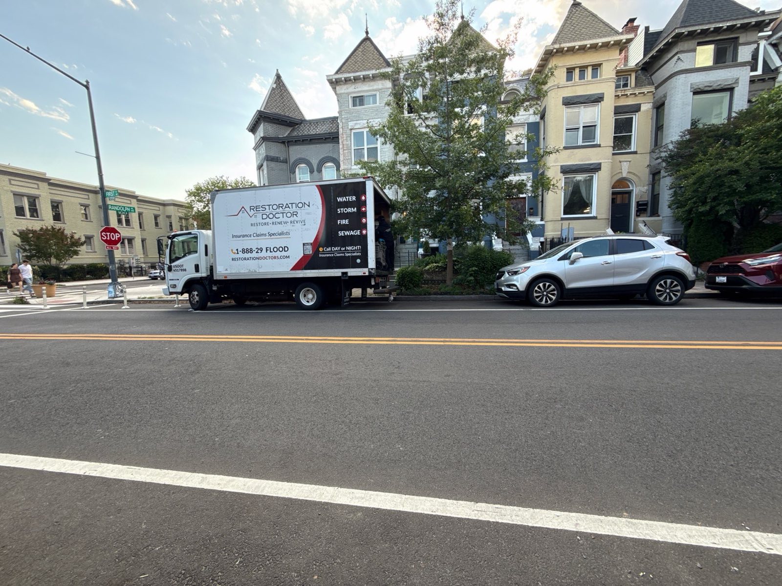 Before photo: water damage restoration project in Washington, DC — documented initial conditions by Restoration Doctor