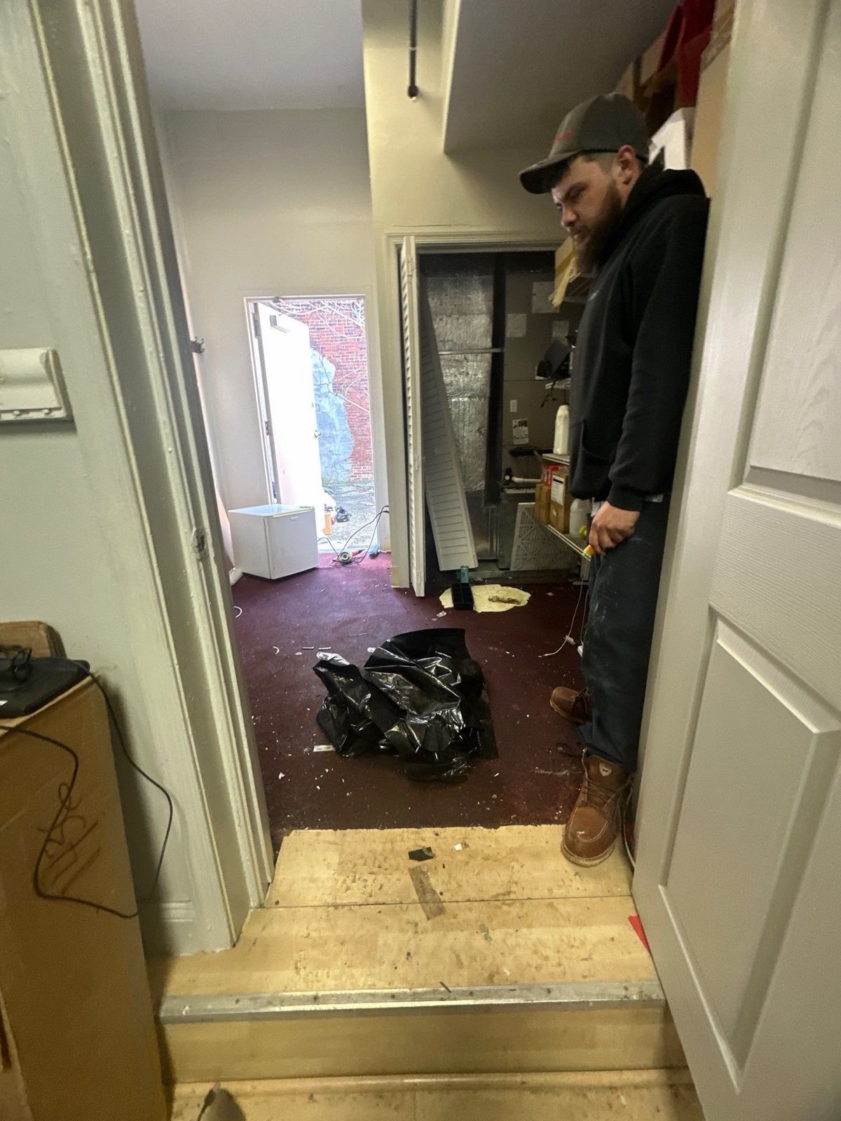 Before photo: water damage restoration project in Washington, DC — documented initial conditions by Restoration Doctor