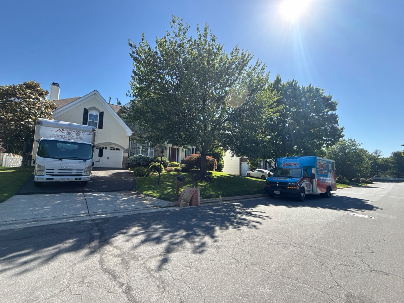 Before photo: water damage restoration project in Ashburn, VA — documented initial conditions by Restoration Doctor