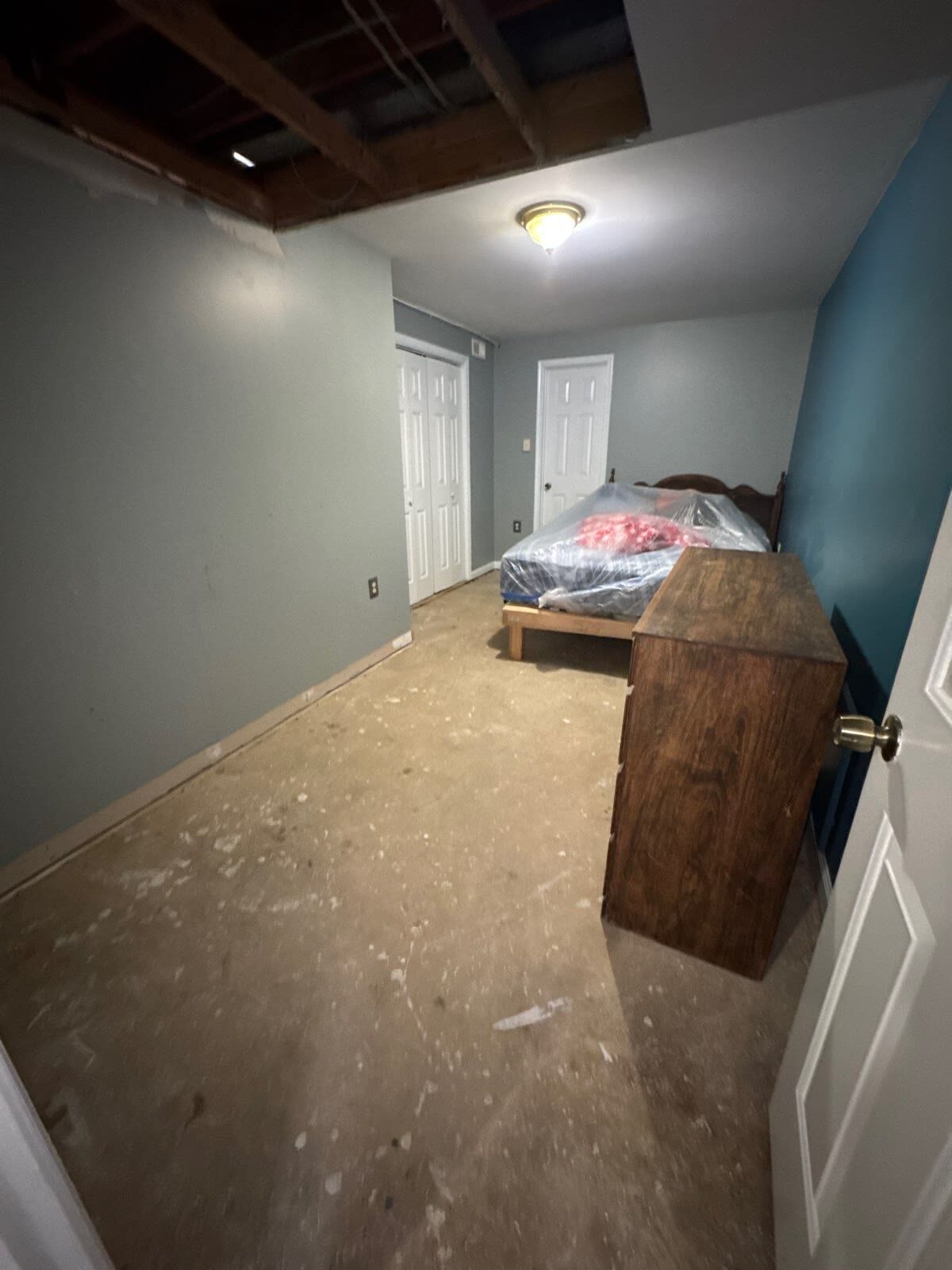 Cleared and cleaned room dried down to a solid structure, Woodbridge VA