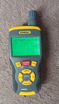 moisture meter reading on saturated carpet, Manassas VA