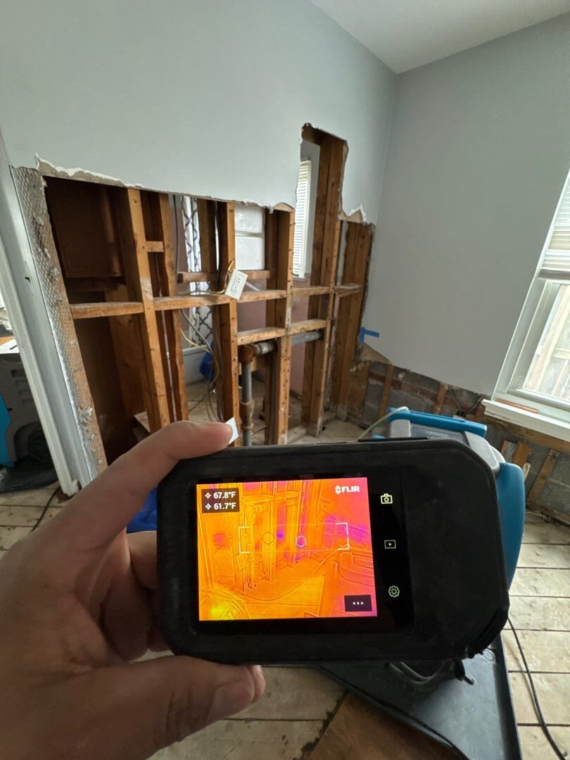 thermal verification of a dried room, Arlington VA