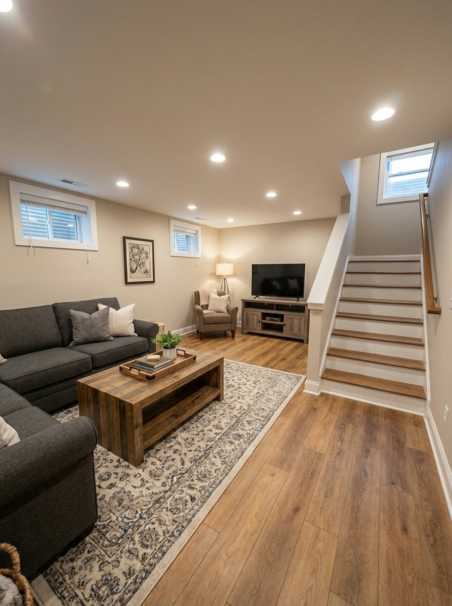 remodel concept: what this dried basement could become, Manassas VA