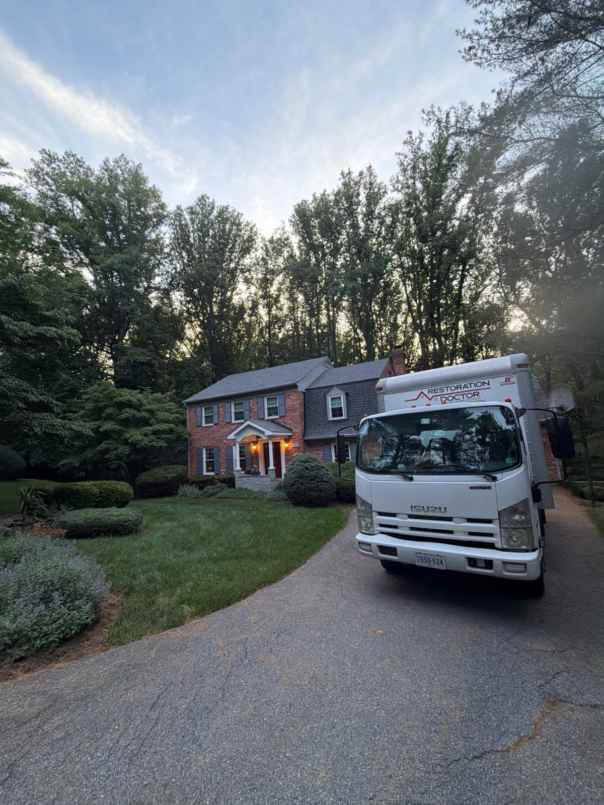 Before photo: water damage restoration project in Potomac, MD — documented initial conditions by Restoration Doctor